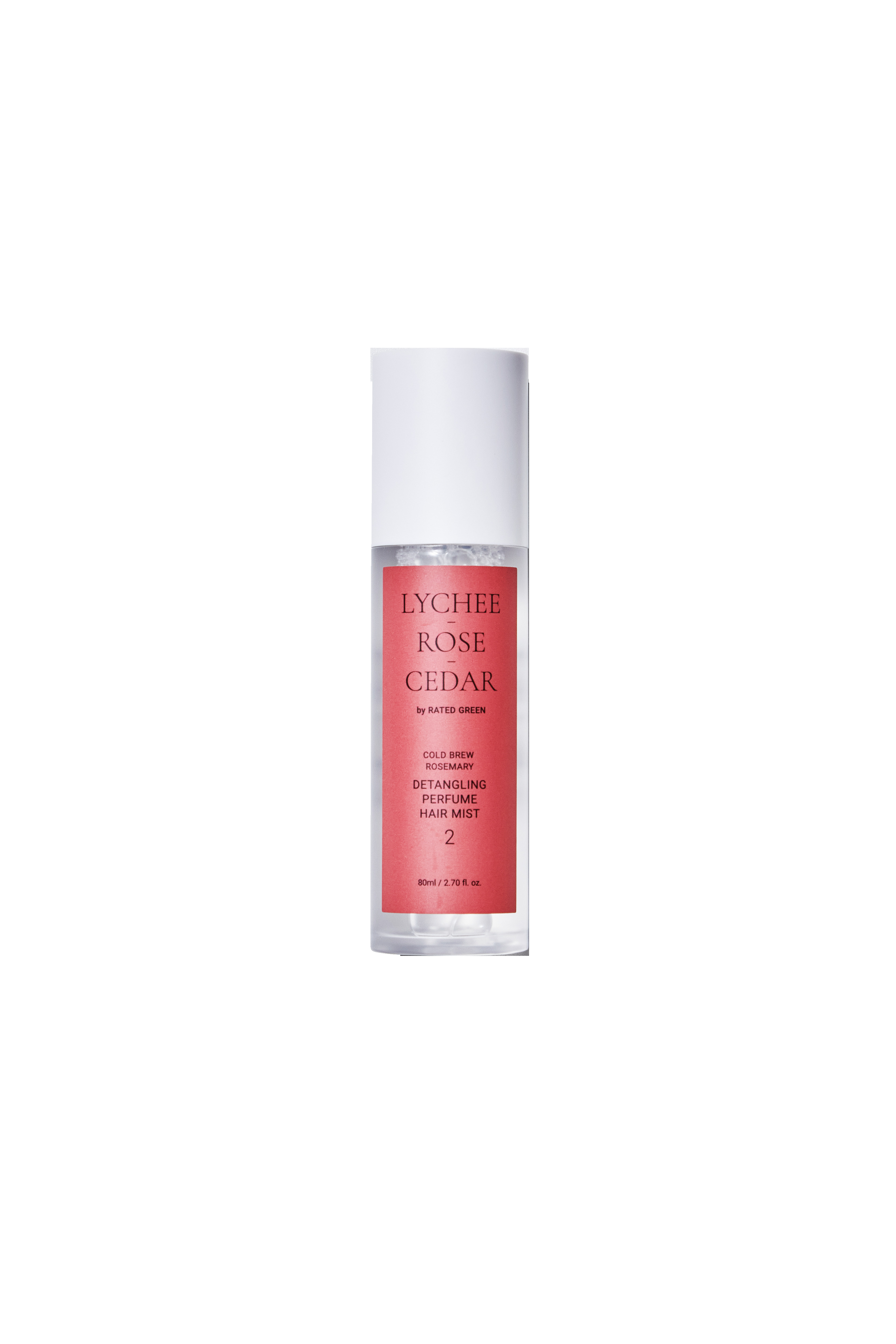 Парфумований міст для волосся з ароматом лічі, троянди та кедра Rated Green Detangling Perfume Hair Mist